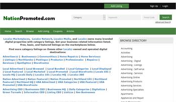 NationPromoted.com - National to local business related information listings.