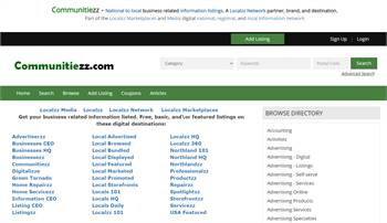 Communitiezz.com - National to local business related information listings.