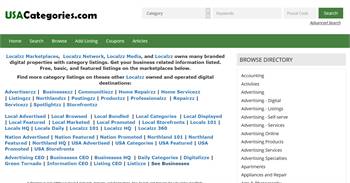 USACategories.com - National to Local business and information listings