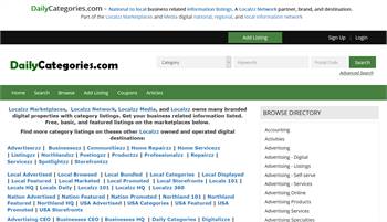 DailyCategories.com  - National to local information listings and local information categories.